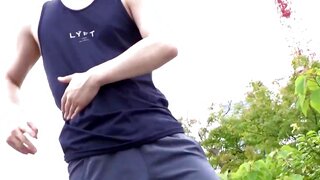 IST-057 - Group of handsome Japanese guys masturbating