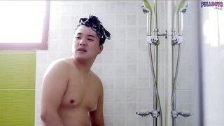 Handsome Korean guy fucking