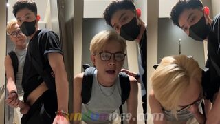 [OF] SEVEN x HANDSOME BOY – SUCK COCK DRINK SEMEN IN THE TOILET