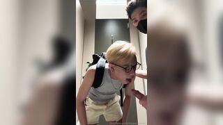 [OF] SEVEN x HANDSOME BOY – SUCK COCK DRINK SEMEN IN THE TOILET