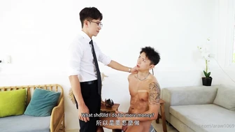 GD-002 無套內射搬家工人 / 雄臭肌壯的誘惑 BAREBACK MOVER 狼叔 x 衝浪小哥ARAW
