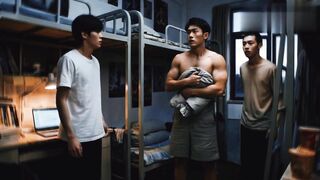 [CN] 父子男生宿舍 GAY AI SHORT FILM – DAD & SON BOYS’ DORMITORY