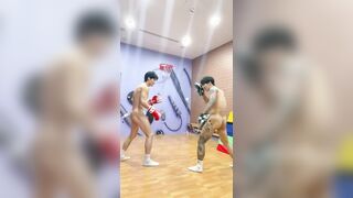[OF] LIAM x LEVI 地下拳王教我打靶 屌差點打在我臉上