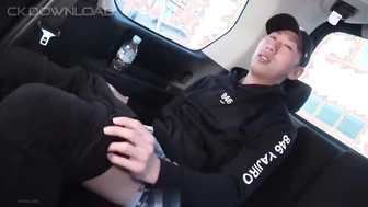 CO-KI00004 [車deイクッ!]No.004 高身長ガテン系20才! 仕事終わりの汗臭い身体を嗅ぎ舐められ濃厚ベロキス...