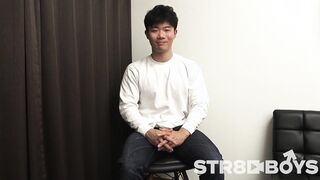 STR8BOYS – SBM-0577 – 【THE FIRST TAKE-面接編-】【マッチョ】何も知らずAVの面接にきた元アメフト部社会人がアイマスク着用でおっさんに抜かれる!!