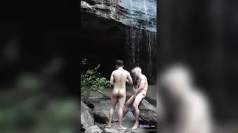 Thai gay suck cock outdoors