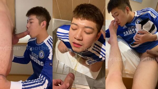 FootBoy - handsome football player sucking big cock