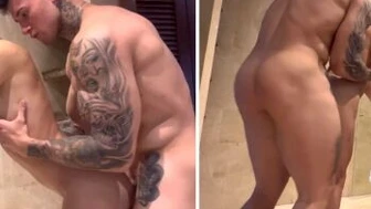 Gian Luca fucks Juangoom in the bathroom