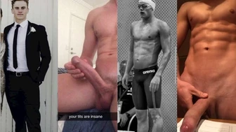University swimmer “Ash” – big dick jerk compilation