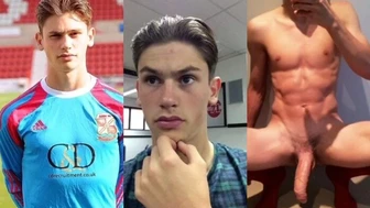 Young british footballer – jerk off compilation