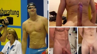 German Olympic swimmer Erik (stony) shows off his astronomically long