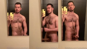 Quick jerk off before a shower Suited Daily suiteddaily