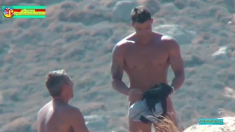 Guy gets sucked by a mature guy on the cliffs