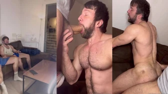 Guy gets fucked by Daddy’s big cock