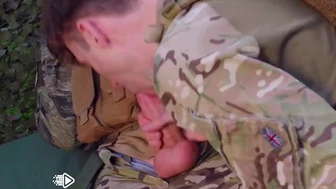 Lucian Beaumont and William Buchanan blowjob in the trenches –