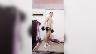 [CHINESE] 金樽系列寸頭腹肌運動生展示2