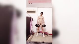 [CHINESE] 金樽系列寸頭腹肌運動生展示2