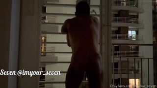 [OF] SEVEN x LOUIS – ON THE BALCONY. The guy in the apartment across the street was watching us have sex