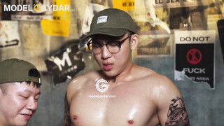 GIF-017 巨根加油員 敏感龜責精尿雙噴