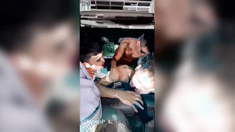 [OF] 185 JOSEPH x Weibtm x 小鐵Iron – 三人鹹濕車震 Filthy Car Threesome