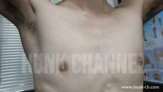 HUNK CHANNEL – DT110 – 筋肉ノンケをわいせつ検査!!カルテNo.110 潤也(じゅんや)くん25歳!! 乳首の触診で勃起しちゃうモデル級イケメンの診断結果は!!?