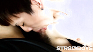 STR8 BOYS – BTB-0596 –【BACK TRACK BOYS】19歳巨根童顔学生がフェラに初挑戦で咥えながらビクつくデカマラ！我慢汁出しながらキスイキ！顔射まで！