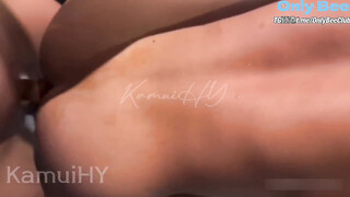 【KamuiHY】Black leather muscle airplane cup
