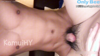 【KamuiHY】Using a handsome guy’s own semen to lubricate and fuck