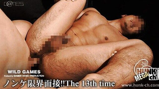 HUNK CHANNEL – NGM13004 – ノンケ限界面接!!The 13th time、訳あって顔出しNGのアメフトで鍛え上げた肉厚超バルクマッチョな雄吾（ゆうご）くん21歳!!!服を着て座ってる感じが可愛すぎて…!!脱ぐとエロ過ぎて!!!笑顔と筋肉に圧倒されながらも限界面接スタートです!!!!【目モザあり】
