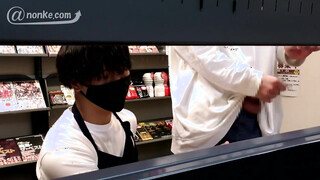 CK-Download – AN-00196 – [公然猥褻『SHASEI堂』]【第二十二弾】店内でシコる欲求不満の男子学生を変態店員ふたりがかりで襲う！！