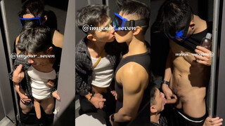 Ducal (Seven) & AniEdging Fucking In Public Toilet