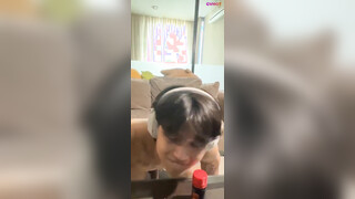 Super Slutty Thai Guy Hits Popper Jerking Off