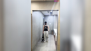 Trietrex & Stranger Fucking Bareback In Public WC