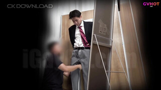 COAT1985: Sucking Handsome Student In Fitting Room