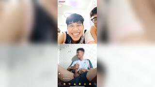 Vietnamese Guy Jerking Off In Front Of 3 Straight Boys