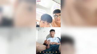 Vietnamese Guy Jerking Off In Front Of 3 Straight Boys