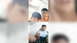 Vietnamese Guy Jerking Off In Front Of 3 Straight Boys