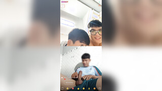 Vietnamese Guy Jerking Off In Front Of 3 Straight Boys