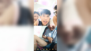Vietnamese Guy Jerking Off In Front Of 3 Straight Boys