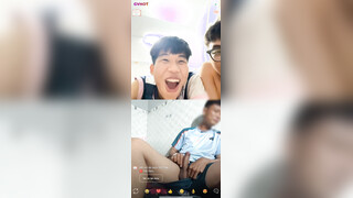 Vietnamese Guy Jerking Off In Front Of 3 Straight Boys