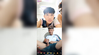 Vietnamese Guy Jerking Off In Front Of 3 Straight Boys
