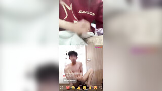 Two Vietnamese Boy Video Call Sex Chat Together