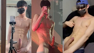 Korean Guy Big Cock Jerking Off Clips