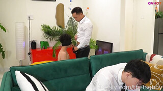 Thets Fucking 3some With His Boyfriend & Colleague Trietrex