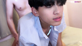 Student Boy LeeY Joins Fucking Show With Stranger