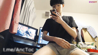 Handsome Chinese Guy AncToc Jerking Off