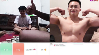 Handsome Guy Jerking Off In Front Of 3 Straight Guys