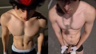 Hot Tiktoker China Jerks Off Outdoor On The Road