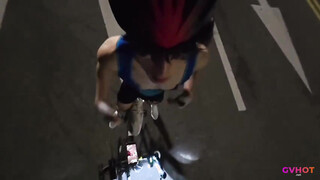 Hot Tiktoker China Jerks Off Outdoor On The Road