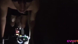 Hot Tiktoker China Jerks Off Outdoor On The Road
